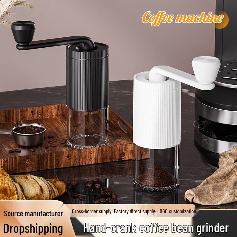 Portable Electric Coffee Bean Grinder - Compact Hand-Crank Mill for Home and Travel