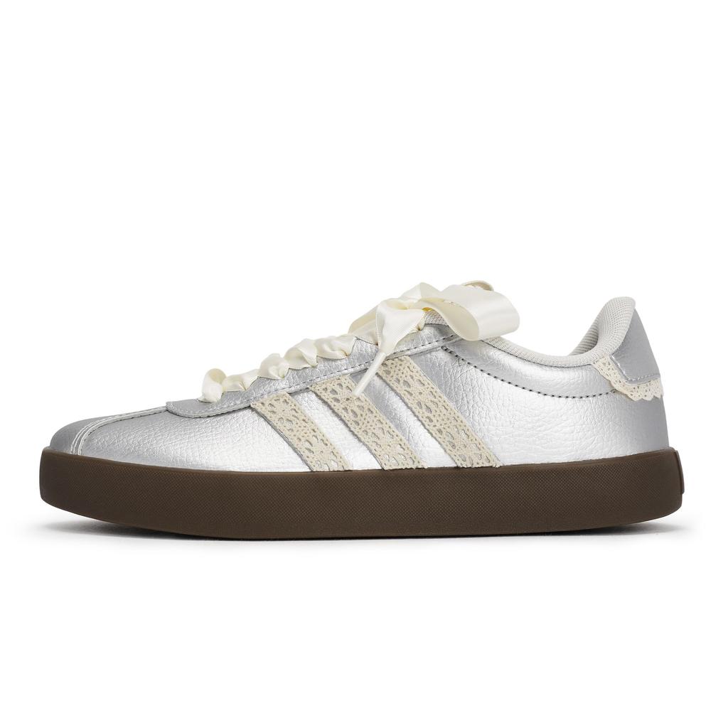 Adidas VL COURT 3.0 German Army Trainers Unisex Low Top Beige/Silver JQ7315(Team80-S-BOX)
