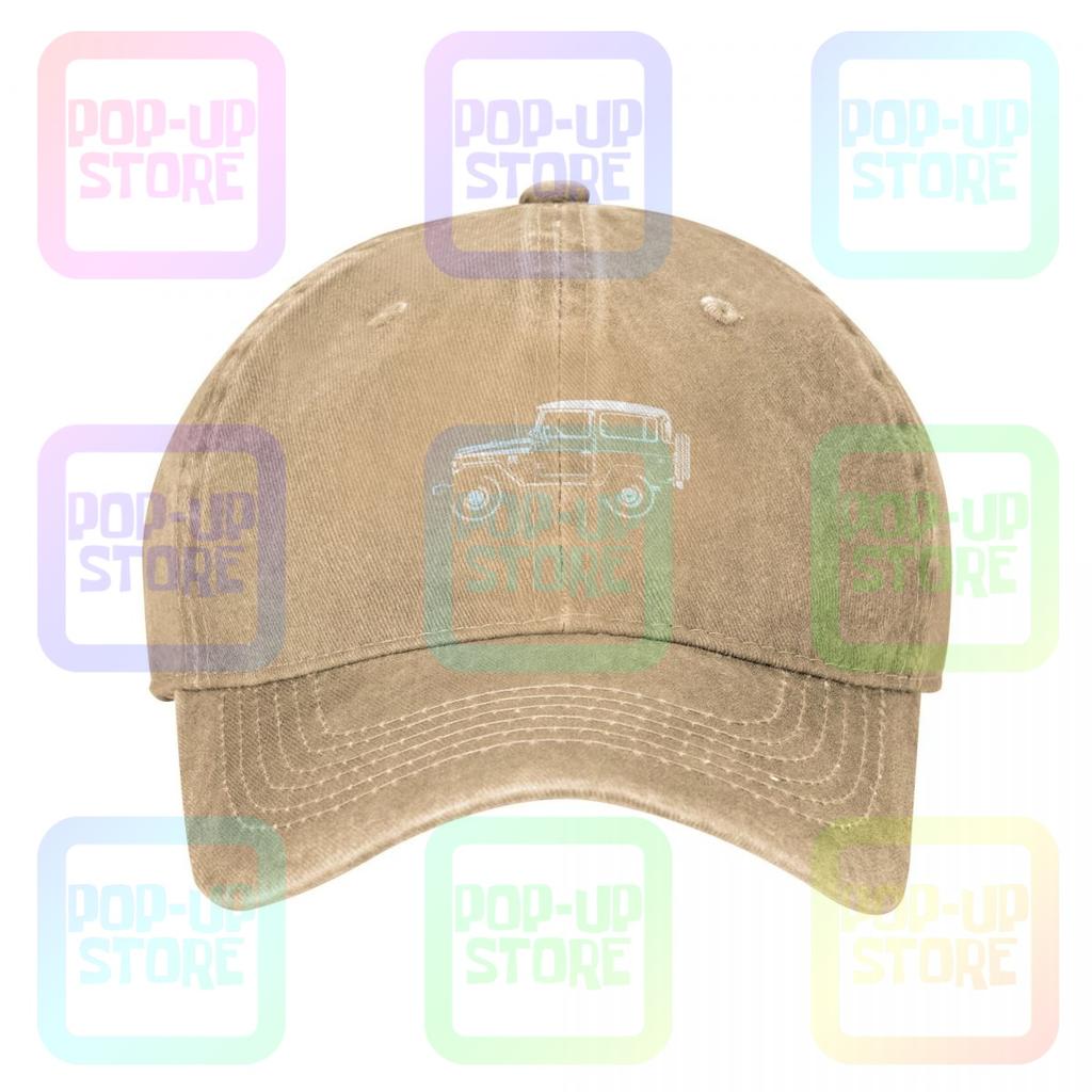 Toyota Bj Fj Land Cruiser Washed Denim Baseball Cap Trucker Hats Best Streetwear