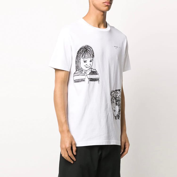 OFF-WHITE logo-print T-shirt OMAA027S201850090110