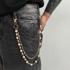 SHIXIN HipHop Metal Keychain Belt Chain Men Women Punk Trousers Hipster Pant Chain Waist Chain Jeans Accessories Pendant Jewelry