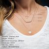 EMANCO Stainless Steel Twisted Chain Necklace Multilayer Gold Color Paper Clip Chain Square Chain Necklace Women Jewelry Choker