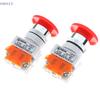 [EL]1Pc Red Mushroom Cap Normally Closed Emergency Stop Push Switch Button 10A LAY37