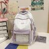 Preppy Student School Bag Lightweight Large Capacity Backpack