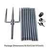 11/12FT Ground Flag Pole Stainless Steel Outdoor Flagpole Thick Tube Halyard Flagpole Hardware for Backyard Lawn Garden Patio