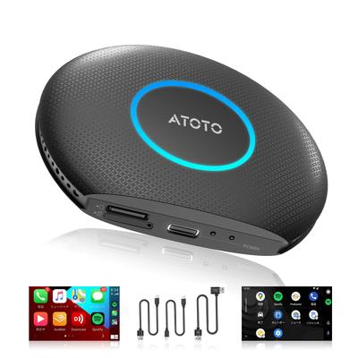 MYATOTO Android 13 Ai CarPlay Auto 4G LTE SIM Bluetooth WiFi OTA TrackHU Easy CB6 CarPlay Wireless Box, Wireless/Android Wireless, Card, Built-in GPS,