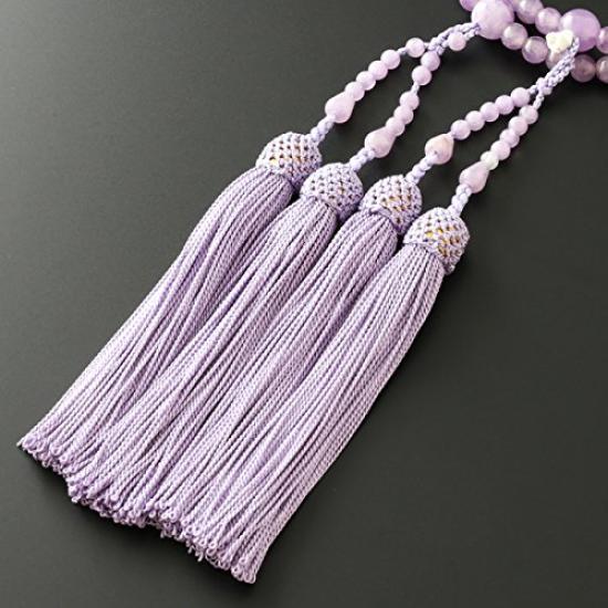 Kyoto Buddhistischer Altar Hayashi Gebetsperlen für Acht Sekten Acht Fujigumo Stein Offizielle Zeremonientasche Kyoto Gebetsperlen (Für Sekten) (Für Frauen) [Korn