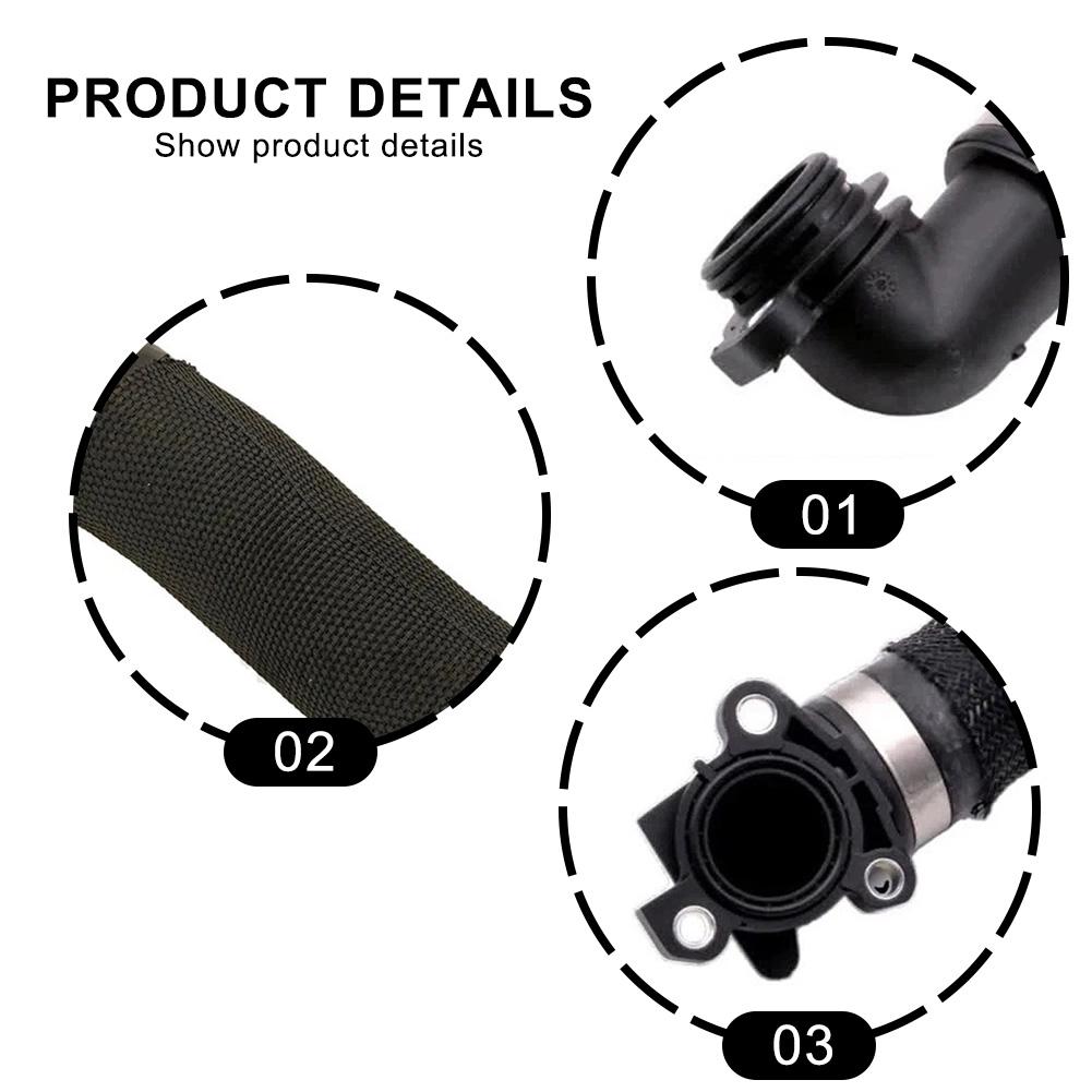 OEM 11538650983 Coolant Pump Cylinder Head Line for BMW For G20 G21 G30 G31 G11 G12 G14 G15 ABS Black 2018 2025