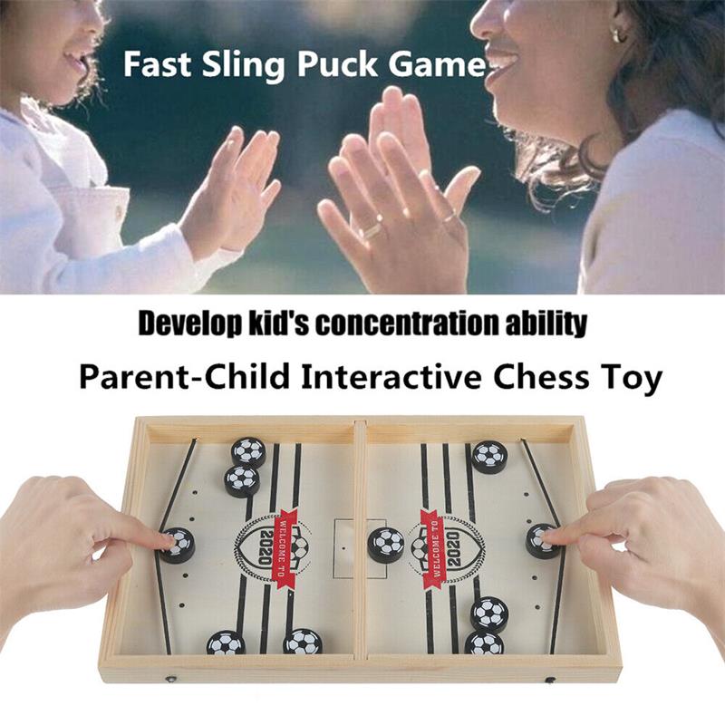 Table Hockey Paced Sling Puck Board Games SlingPuck Winner Party Game Toys For Adult Child Family Party Game Toys Fast Hockey