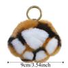 Furry Doll Tiger Tail Stuffed Keyring Stuffed Animal Plush Cat's Paw Pendant  Bag Ornaments