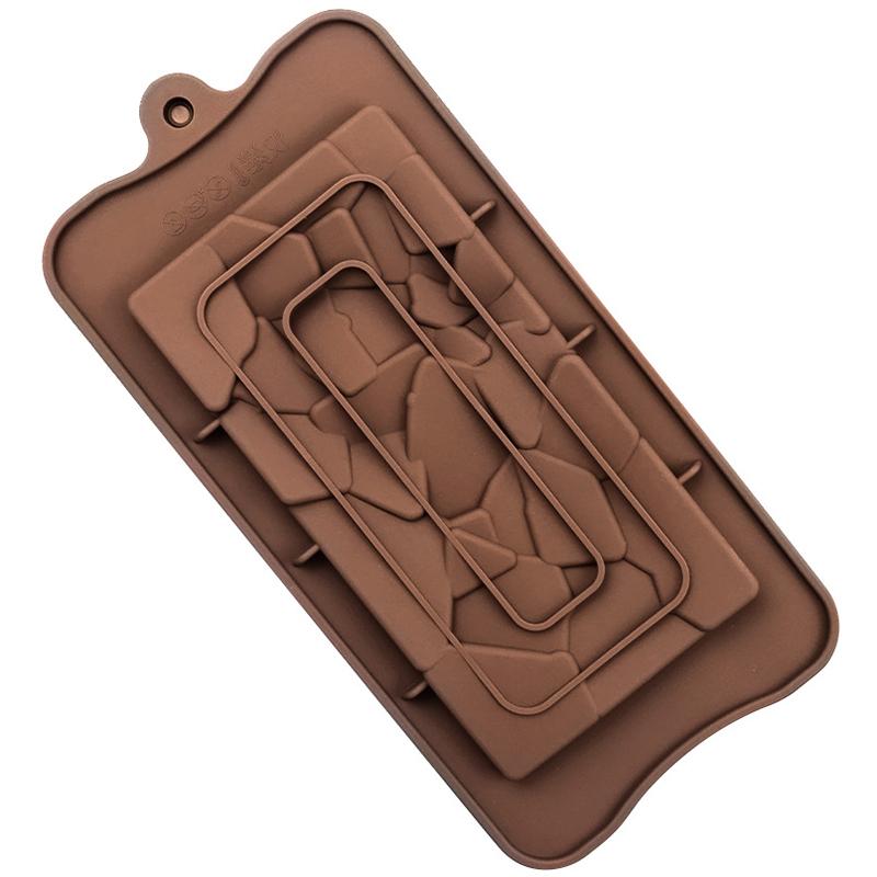 12 Even Chocolate Mold Silicone Mold Fondant Waffles Molds Diy Candy Bar Mould Cake Decoration Tools Kitchen Baking Accessories