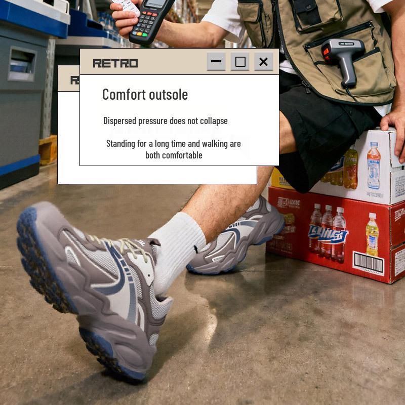 Langmeng High-End Safety Shoes: Autumn/Winter Fashion, Steel Toe, Anti-Smash, Anti-Puncture, Soft Sole, Protective Dad Work Shoes