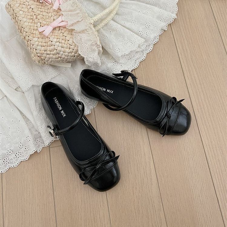 

Silver light mouth ballet soft sole single shoes women s 2025 French round head Mary Jane shoes Mary Jane shoes women s 35