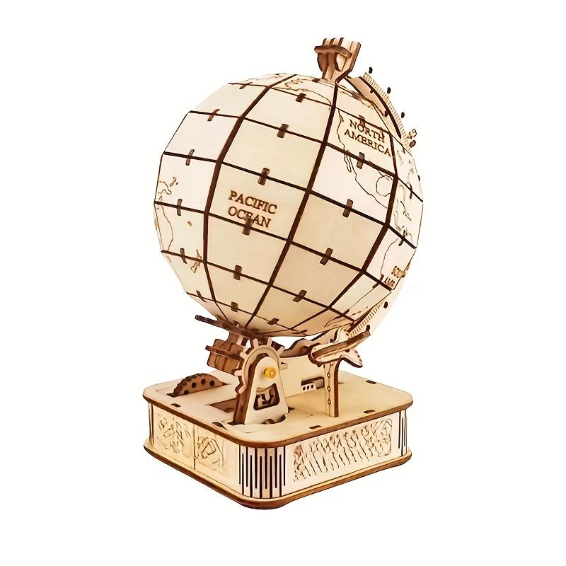 Набор головоломок «3D Деревянный глобус» для самостоятельной сборки со сложной моделью Земли «Чудеса океана» Деревянная головоломка-глобус 3d wooden globe puzzle kit
