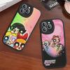 P-Powerpuff-GirlS For IPhone 16 15 14 16E 13 12 11 Pro Max Plus Phone Leather Case