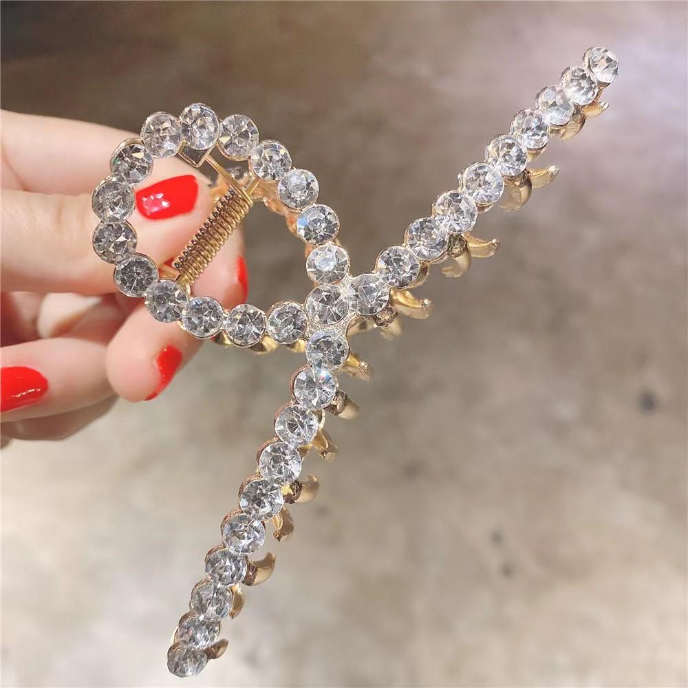 

Заколки для волос с блестящими стразами, кристаллами, опалами и жемчугом для женщин и девочек, металлические заколки для волос с геометрическим рисунком, крабовые заколки, головные уборы, аксессуары для волос белый