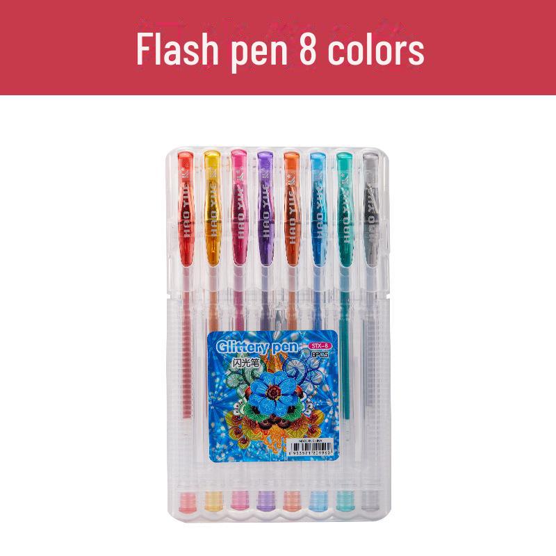Flip-Top PP Box Color Gel Pen Set for Students