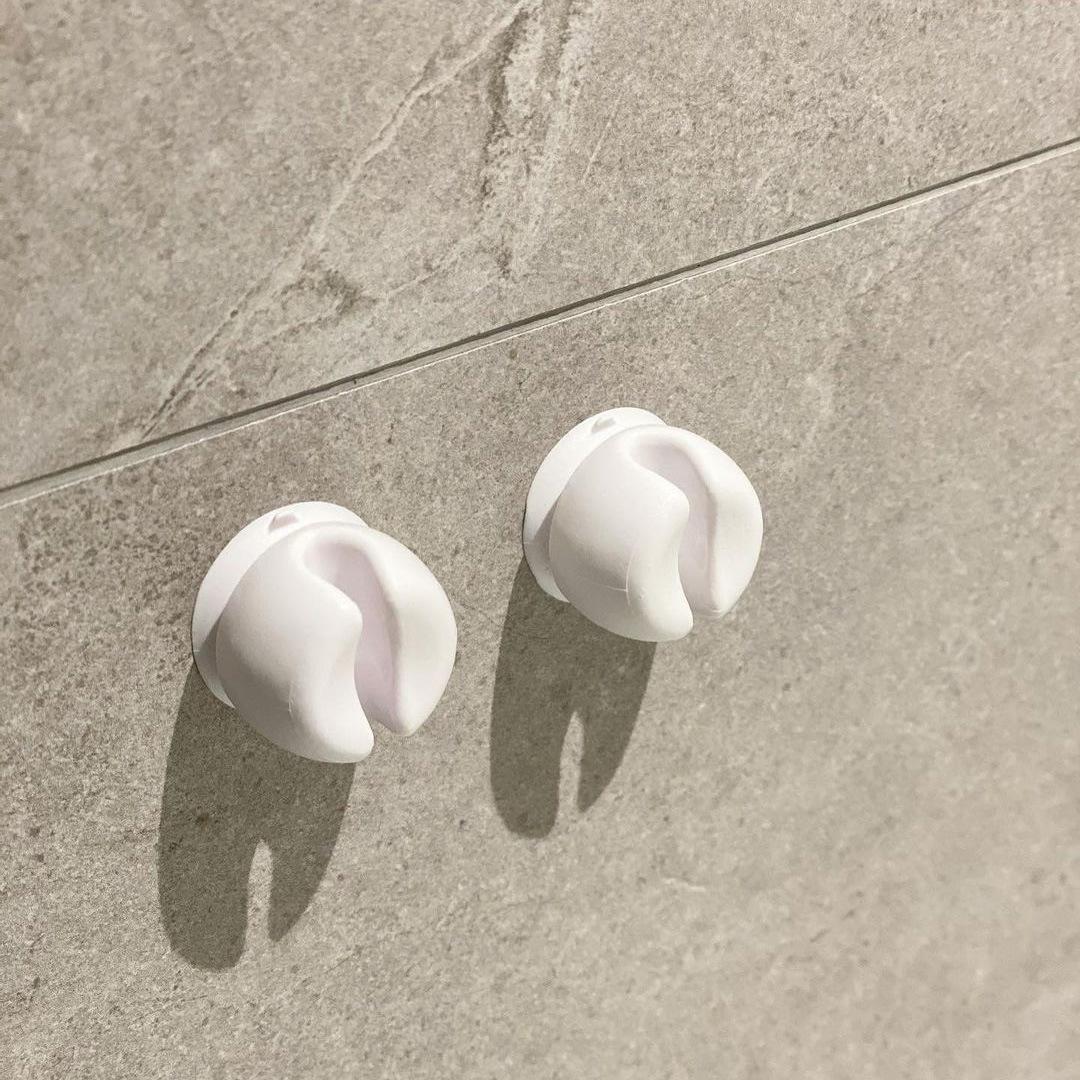 

5 шт. Съемный самоклеящийся крючок-держатель для зубной щетки, прозрачный органайзер для ванной комнаты, туалета, бритвы, держатель шнура зарядного устройства USB