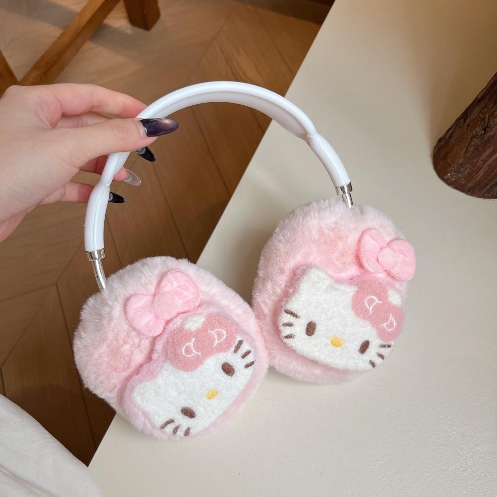 Pink Cases For AirPods Max Plush KT Cute Hello Kitty Case Cute Anti-Scratch Cover Sleeve Protector Headphone Cover Accessory