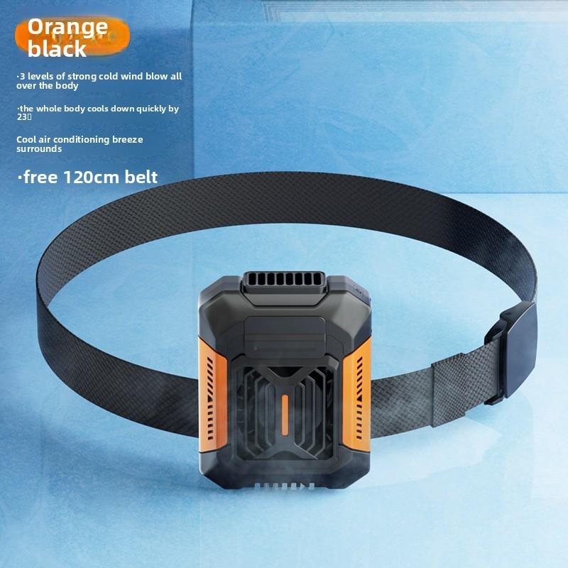 Portable Usb Handheld Waist Fan With 3speed Settings For Outdoor Camping And Sports