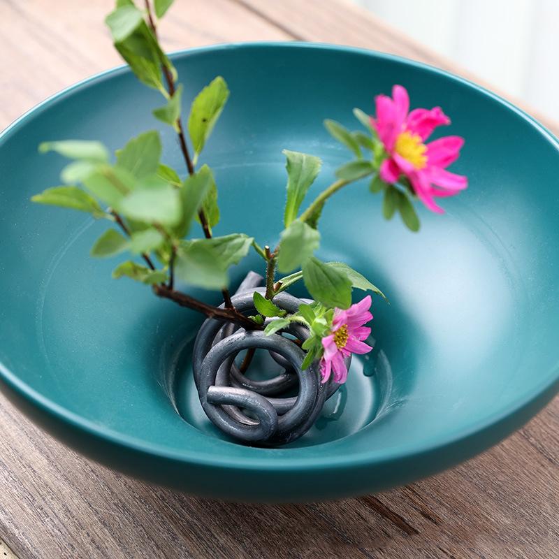 Flexible Deformable Japanese Style Ikebana Holder Flower Arrangement Insert Base Cafe Home Kenzan Flower Art Fixed Holder