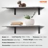 Shelf Bracket, 16 X 6 In 4 Pcs, Heavy Duty Floating Shelf Brackets, Brackets for Shelves, 10mm Thick Matte Black L Shelf Bracket,Steel Shelving