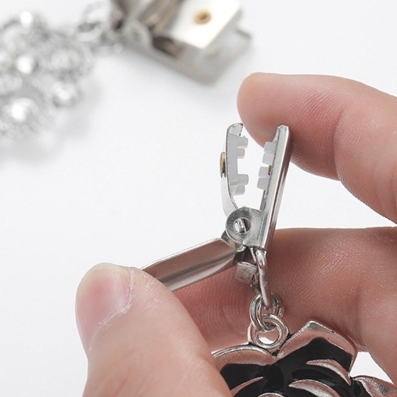 Vintage Sweater Shawl Clips Dresses Cardigan Collar Brooch Clip Fashion Shirts Clips for Women Girls Connection Buckle Shirt