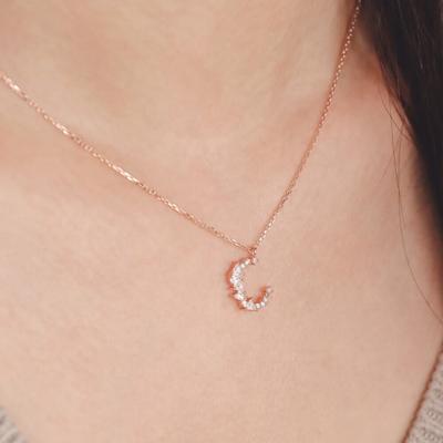 [Handmade+][Shine] Noel 925 Silver Necklace Rose Gold