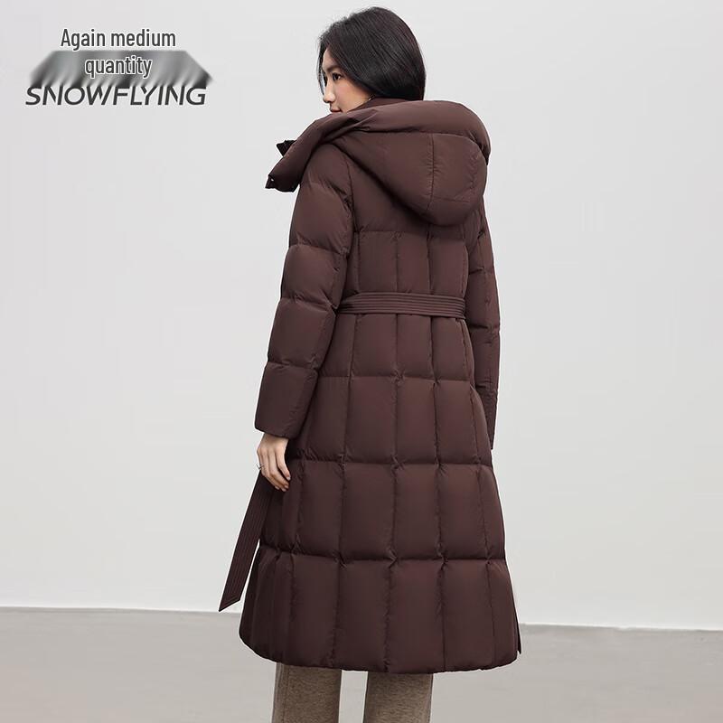 SNOWFLYING Women's Long Knee-Length Down Parka
