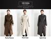 Women's Long Double-Sided Cashmere Over-the-Knee Coat - 2025 High-End Autumn/Winter Collection