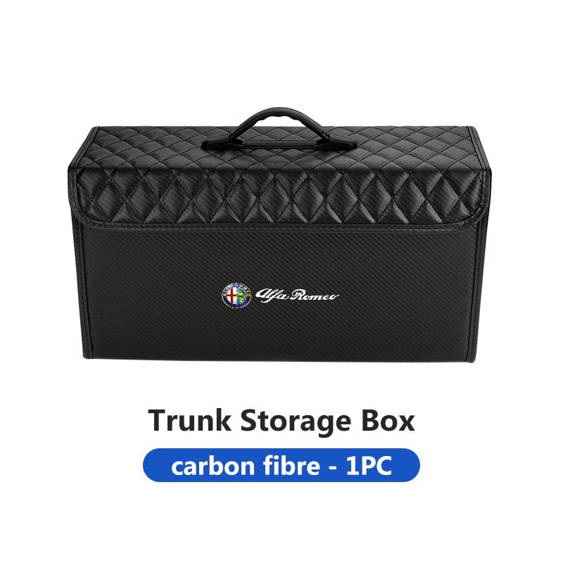 Auto-Organizer Kofferraum-Aufbewahrungsbox Stau-Aufräum-Behältertasche für Alfa Romeo GT Stelvio F1 Brera Volante Tonale Gloria Disco