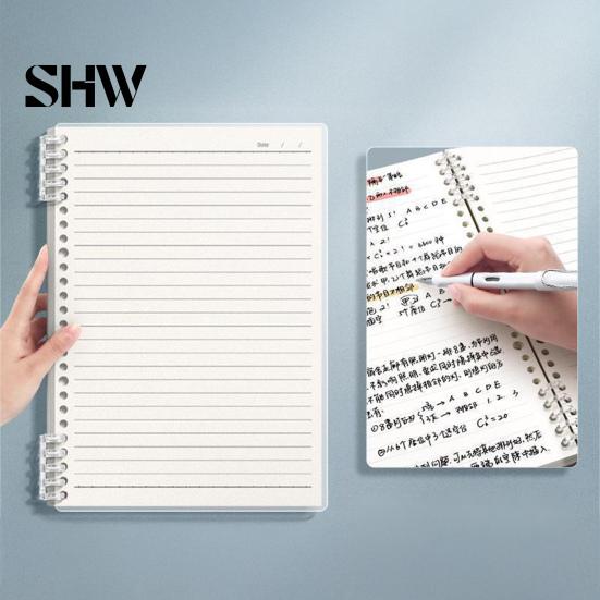 Study Supplies for Classroom A5 Spiral Notebook, Lined /Horizontal Grid/Blank Inner Page, Multifunctional Writing Pad Morandi Solid Color Cover