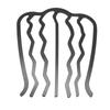 8Pcs Hair Fork Clip Metal Black Coating Vintage Elegant U Shaped Hair Side Combs for Styling DIY