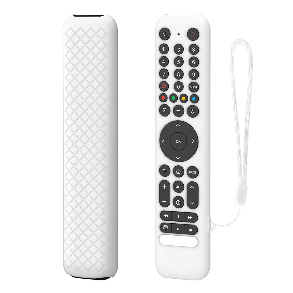 Silicone Remote Case for TCL RC716/RC833 GUB1 Remote Protective Case Anti-Slip Silicone Sleeve Shockproof Anti-Drop with Lanyard