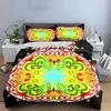 Colorful Mandala Three-Piece Set Decor Soft Comfortable Duvet Cover Bedding Set Included 1*Duvet Cover & 2*Pillowcases, Gift