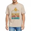 Unisexs Tshirt Breathable Unisex Oneck Tshirt Daily Wear Coffee Because Adulting Is Hard Comfort For Him Tee Shirt Essential Tee