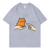 Behave No Orange Cat Meme Funny Tshirts High Quality Cotton Short Sleeve Tshirt Unisex Unisex Casual Fashion Oversized T Shirts