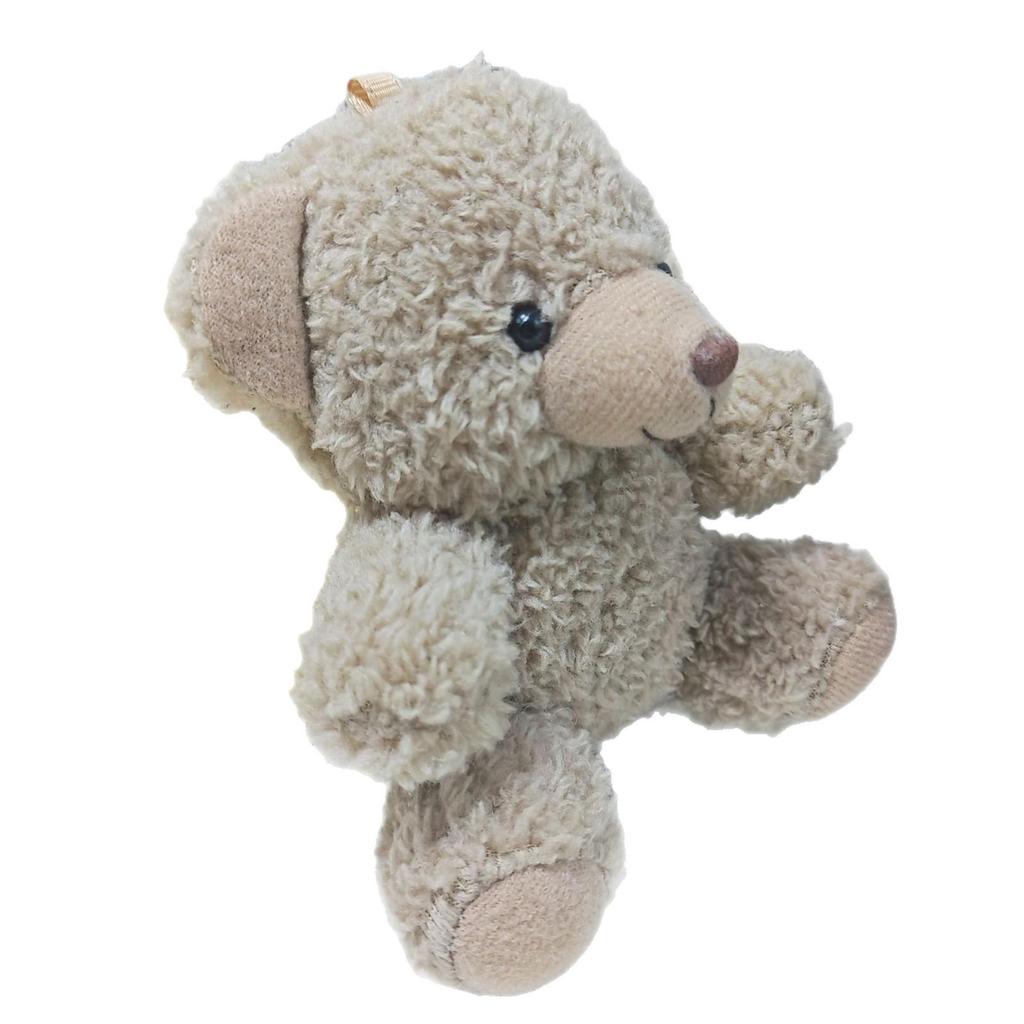 Nový Rozkošný Kudrnatý Plyšový Přívěsek Klíčenka Medvídek