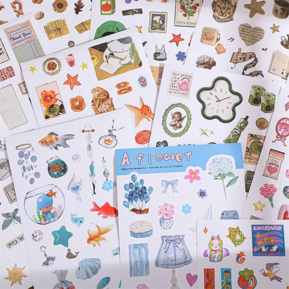 50 Sheets Diary Sticker Daylight Collection Series Craft Stickers  Journal Decoration