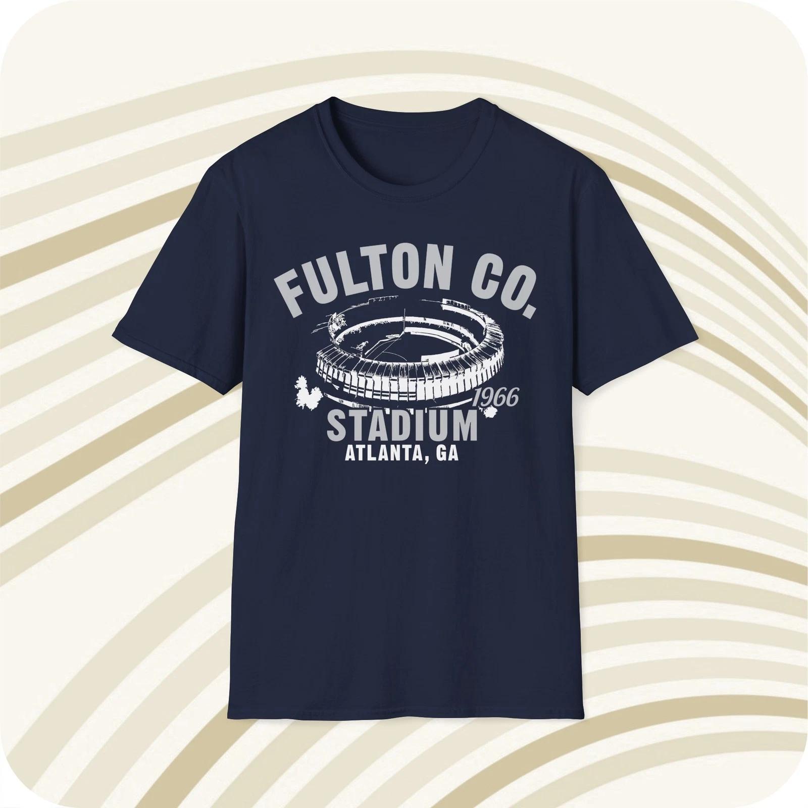 Fulton County Stadium 1966 Classic Cut Baseball T shirt - Atlanta Braves S