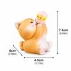 Small Size Mini Animal Figurine Drinking Coke Pose Animal Cake Topper  Dashboard Decoration