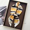 Women Square Scarf Silk Imitation Floral Print Neckerchief Bandana Lady Shawl Scarves Wrap Head Hair Band Ties