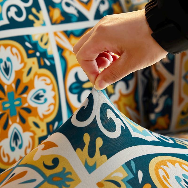 Bohemia Style Sofa Cover For Living Room Stretch Armchair Sofa Slipcovers Sectional L -Shaped Corner Couch Covers