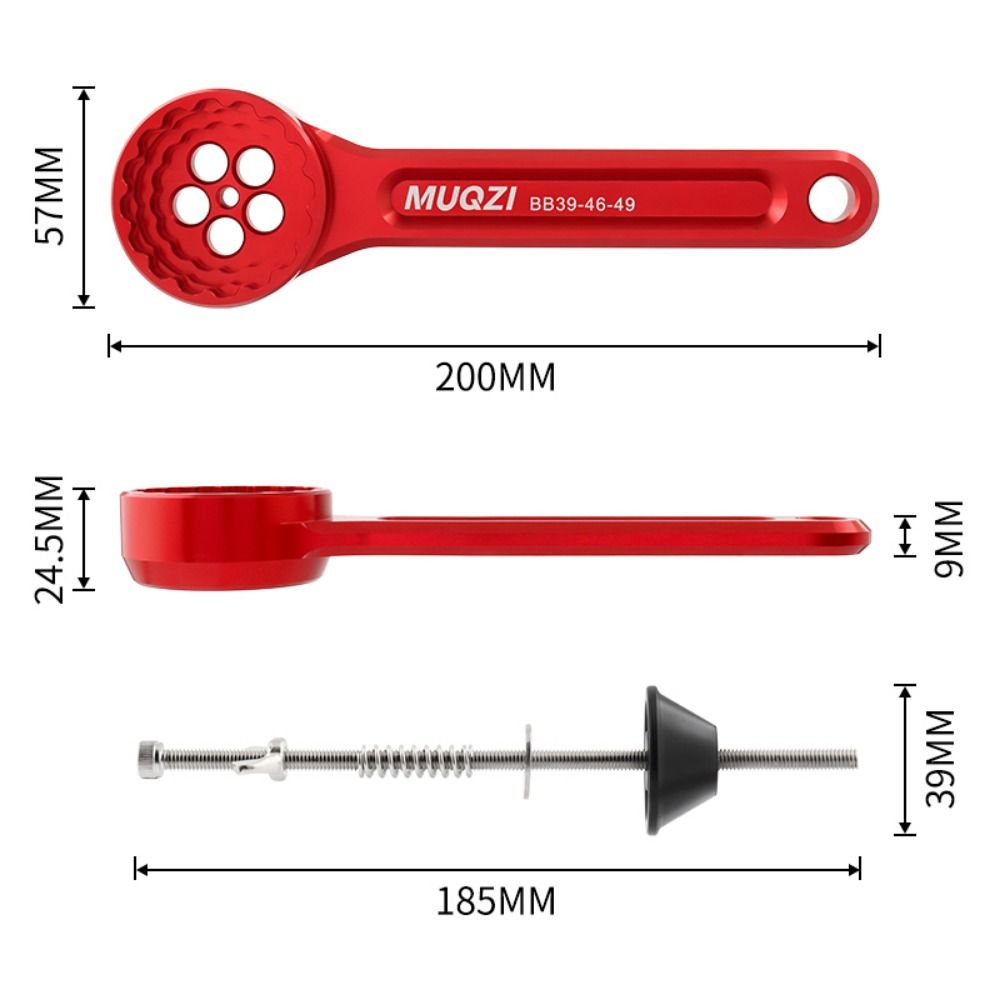 Portable Bottom Bracket Wrench 5-in-1 Bike Bottom Bracket Tool Repair Tools