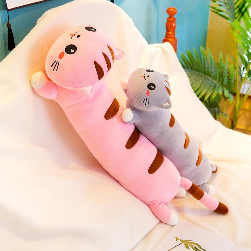 Throw Pillow Cute Long Cat Plush Toy Doll Doll