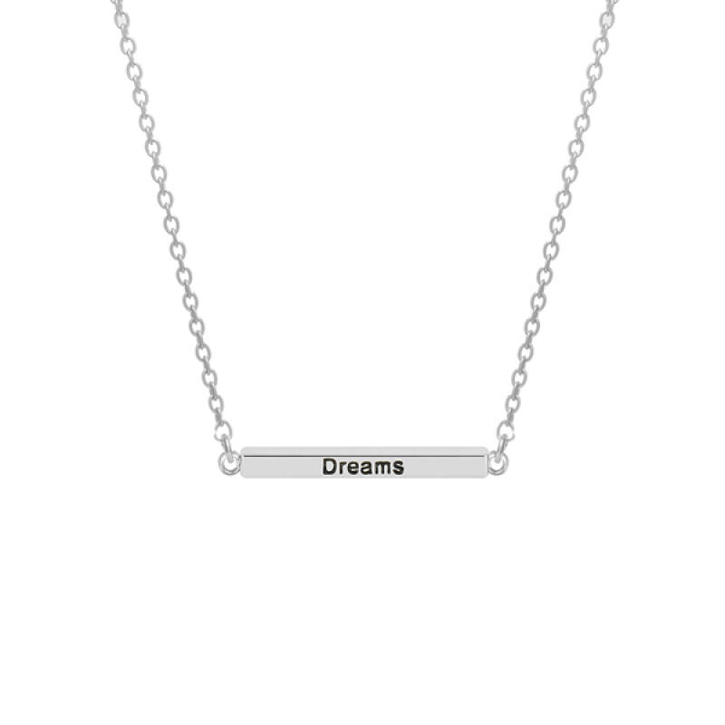 

[CO88] Text Stickbar Necklace 2. Gold