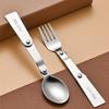 Camping Utensil Set with Case Folding Tableware Spoon Fork Chopsticks Kit for Outdoor Camping Picnic
