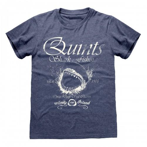Jaws Unisex Adult Quints Shark Fishing T-Shirt