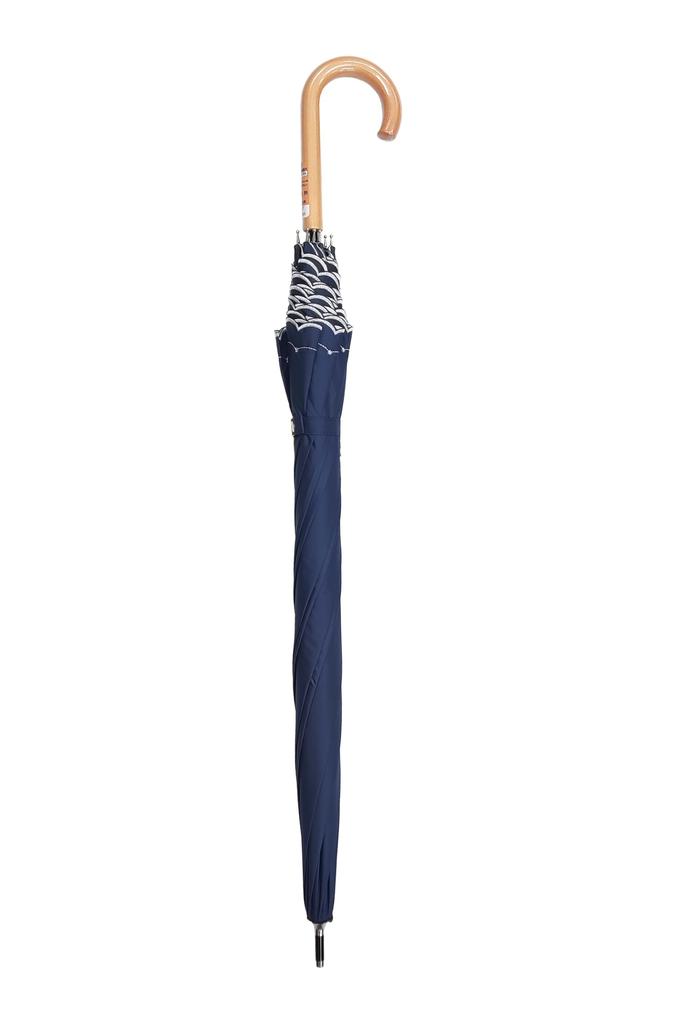 Rose Sangyo Florence Kelly Rain or Shine 60cm Jump Umbrella with Embroidered 82601102 Flowers, Navy,