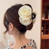 Large Size Hair Claw Fabric Rose French Hair Clip Black Wine Red Festival Hair Accessories Hairpin Fashion Hair Crabs Barrettes
